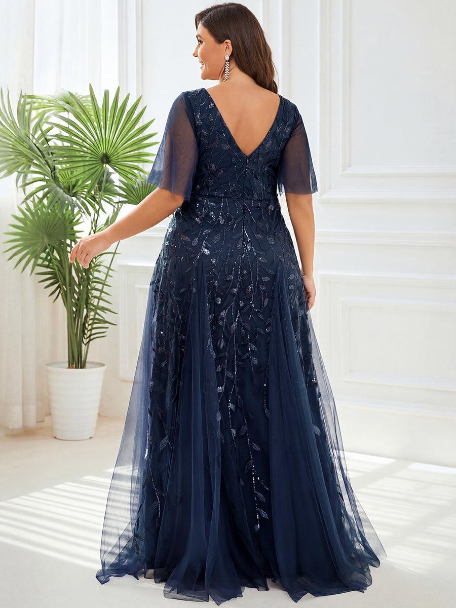 pretty ASTRAL|Plus Size Floor Length Formal Evening Gowns for Weddings