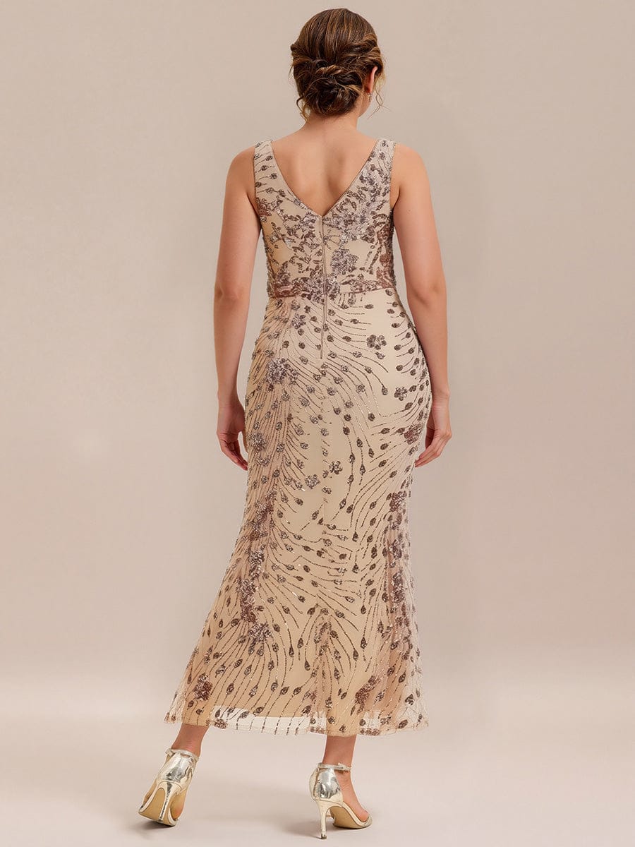 pretty JUNIPER|Plus Size Bodycon Sequin Slit Wedding Guest Dress