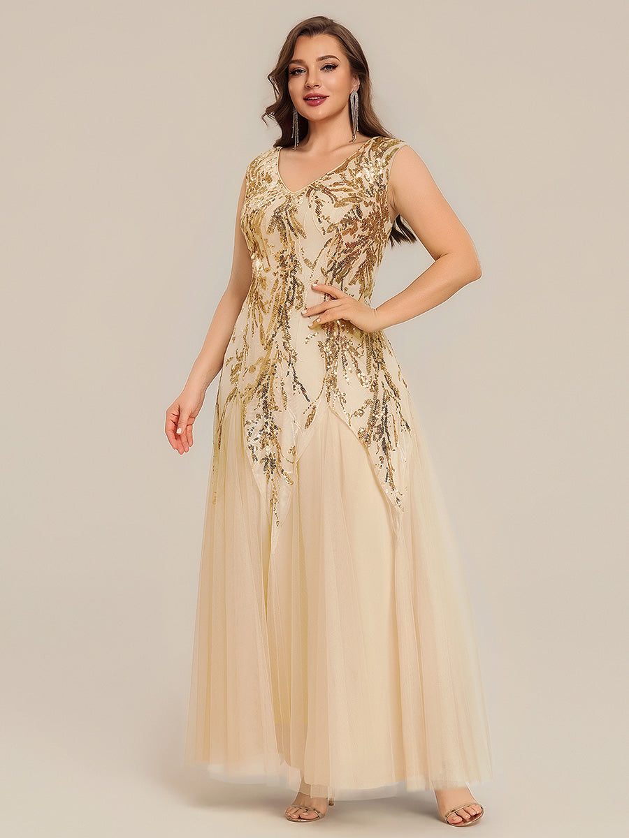 pretty FREYA|Plus Size Glitter High Stretch Cap Sleeve Tulle Mother of the Bride Dress