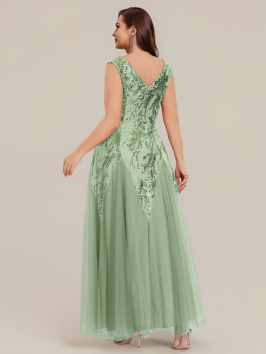 pretty FREYA|Plus Size Glitter High Stretch Cap Sleeve Tulle Mother of the Bride Dress