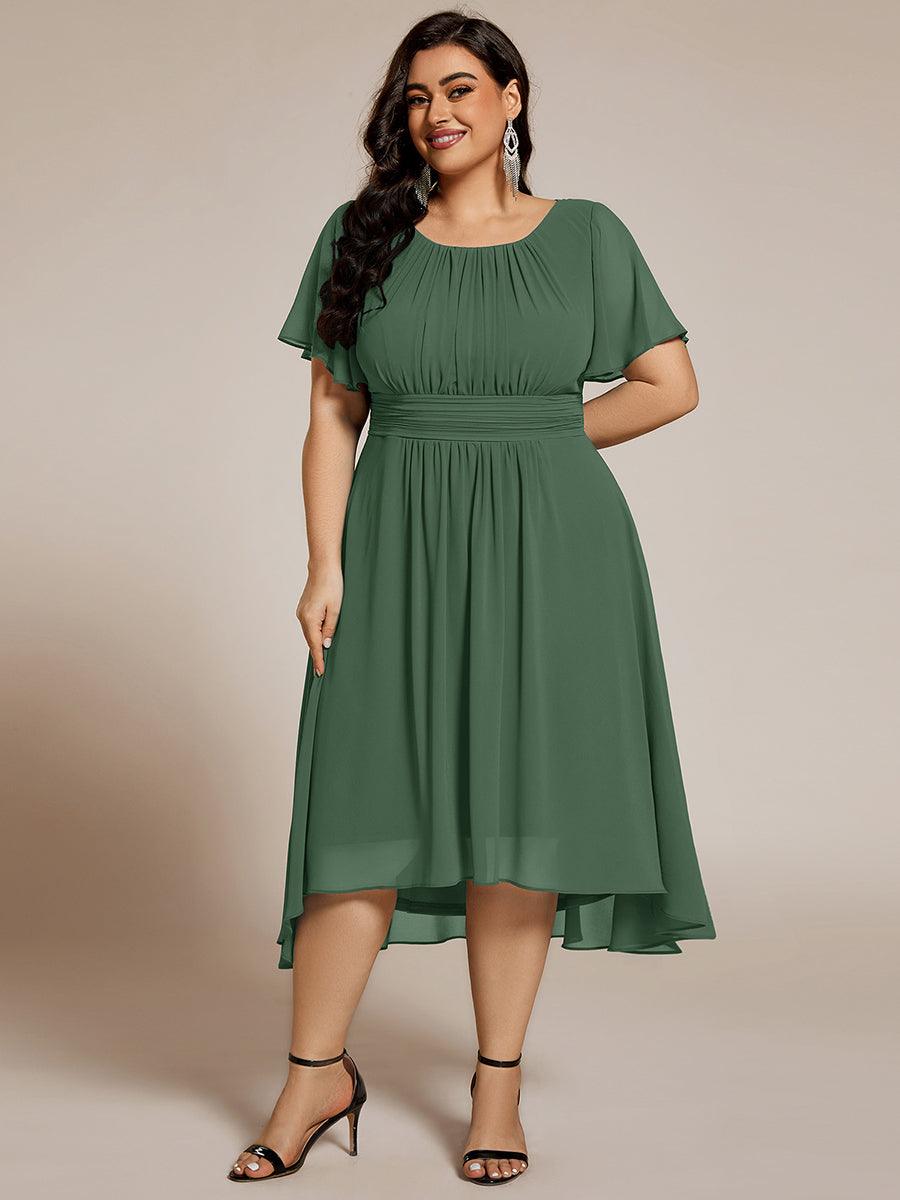 pretty EDEN|Plus Size Flowy Chiffon Bridesmaid Dress