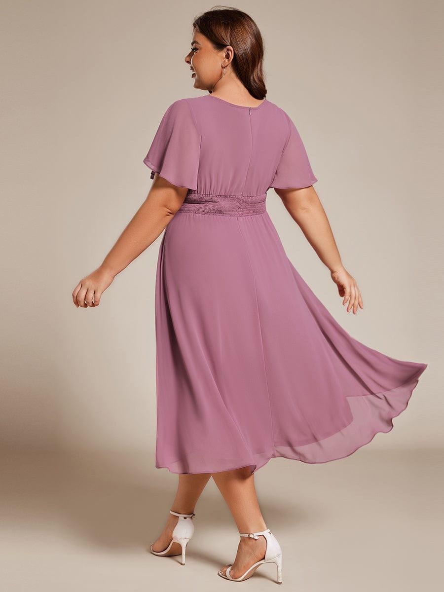 pretty EDEN|Plus Size Flowy Chiffon Bridesmaid Dress