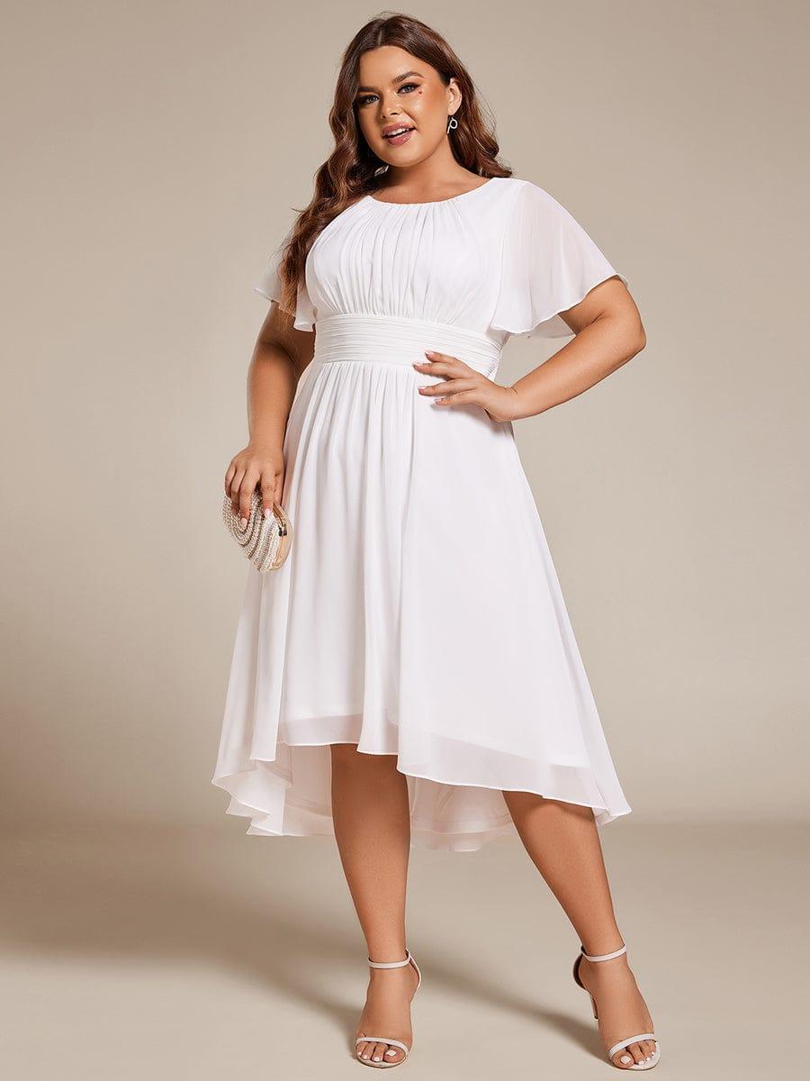 pretty EDEN|Plus Size Flowy Chiffon Bridesmaid Dress