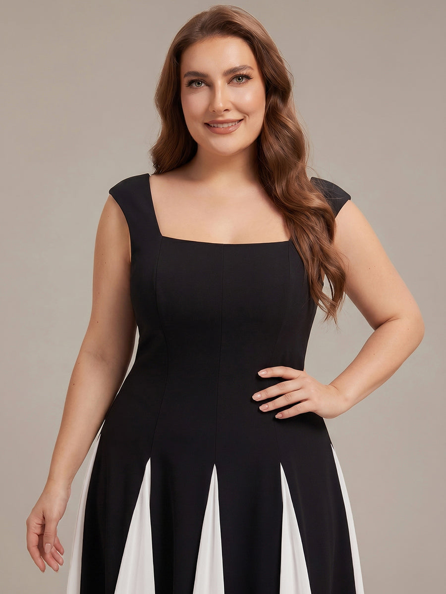 Plus Size Cap Sleeve Wedding Guest Dress