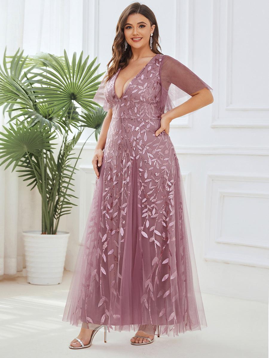 pretty ASTRAL|Plus Size Floor Length Formal Evening Gowns for Weddings