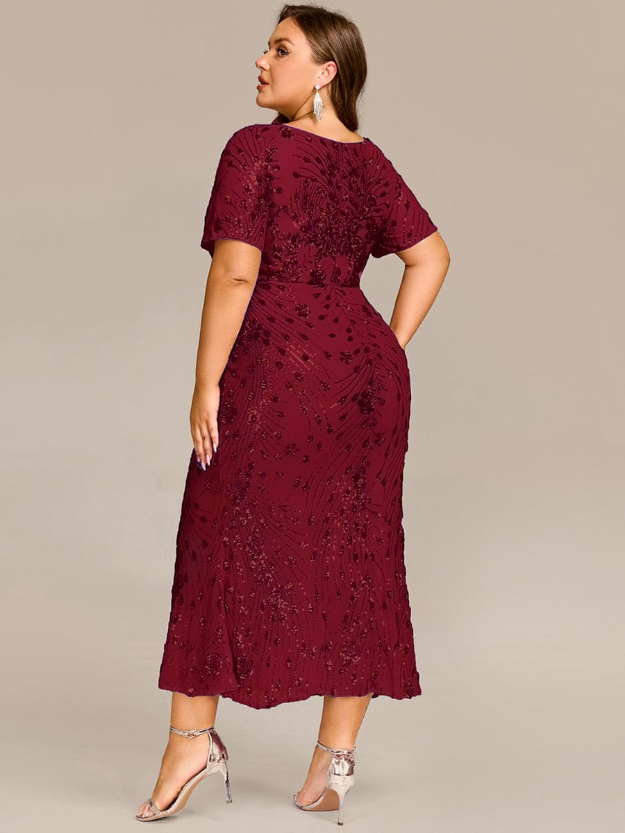 ever HAYLEN|Plus Size Sequin Mermaid Mother of the Bride Dress