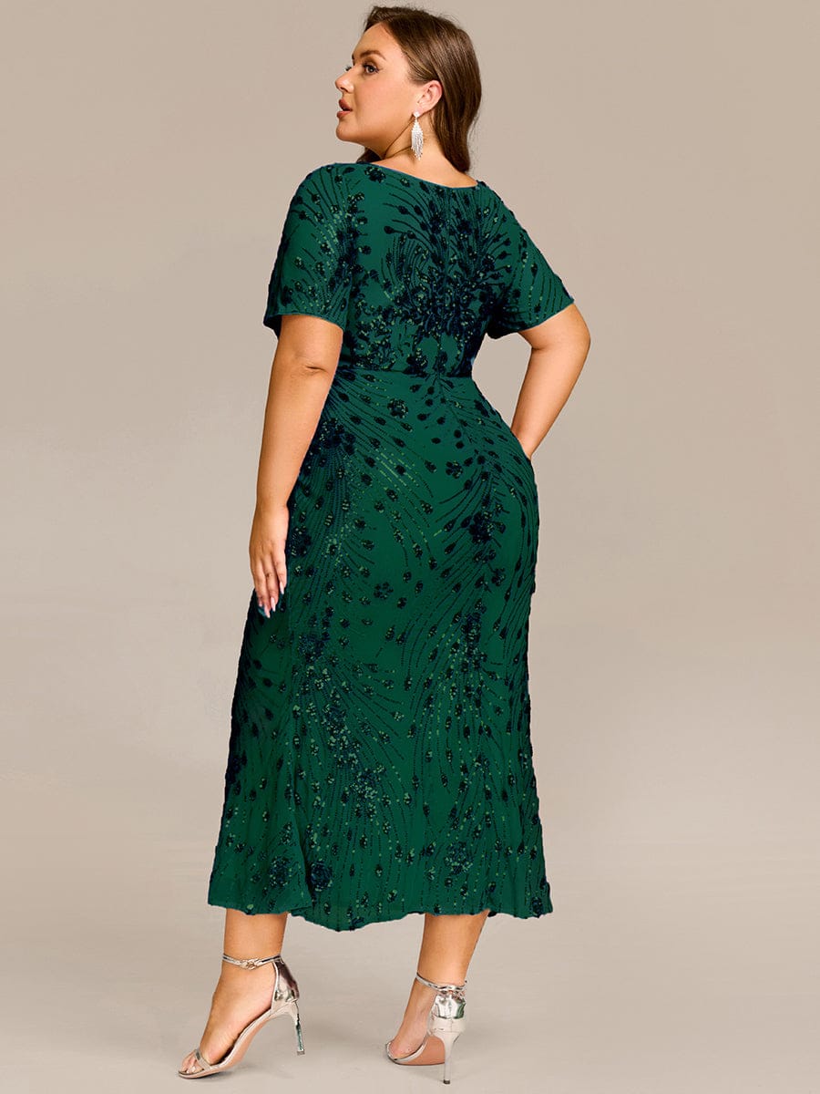 ever HAYLEN|Sequin Mermaid Round Neck Dress