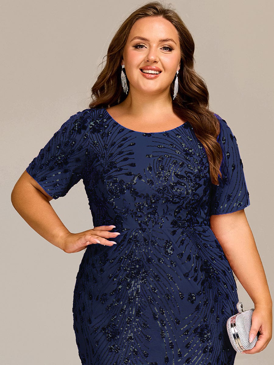 ever HAYLEN|Sequin Mermaid Round Neck Dress