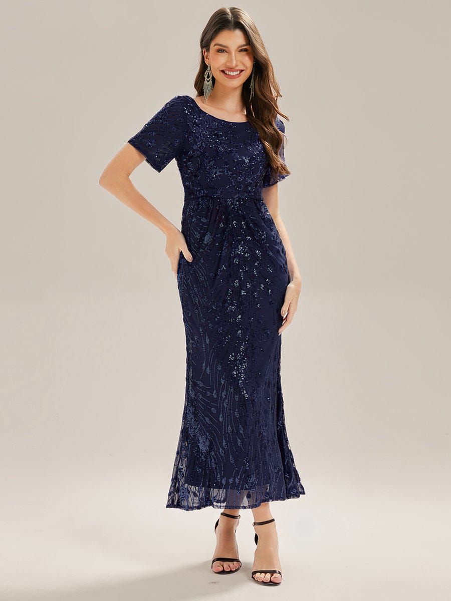 ever HAYLEN|Sequin Mermaid Round Neck Dress