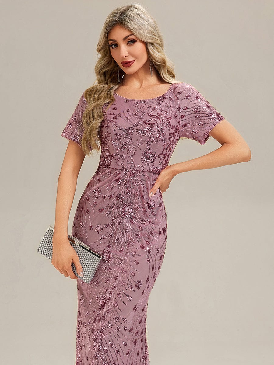 ever HAYLEN|Sequin Mermaid Round Neck Dress