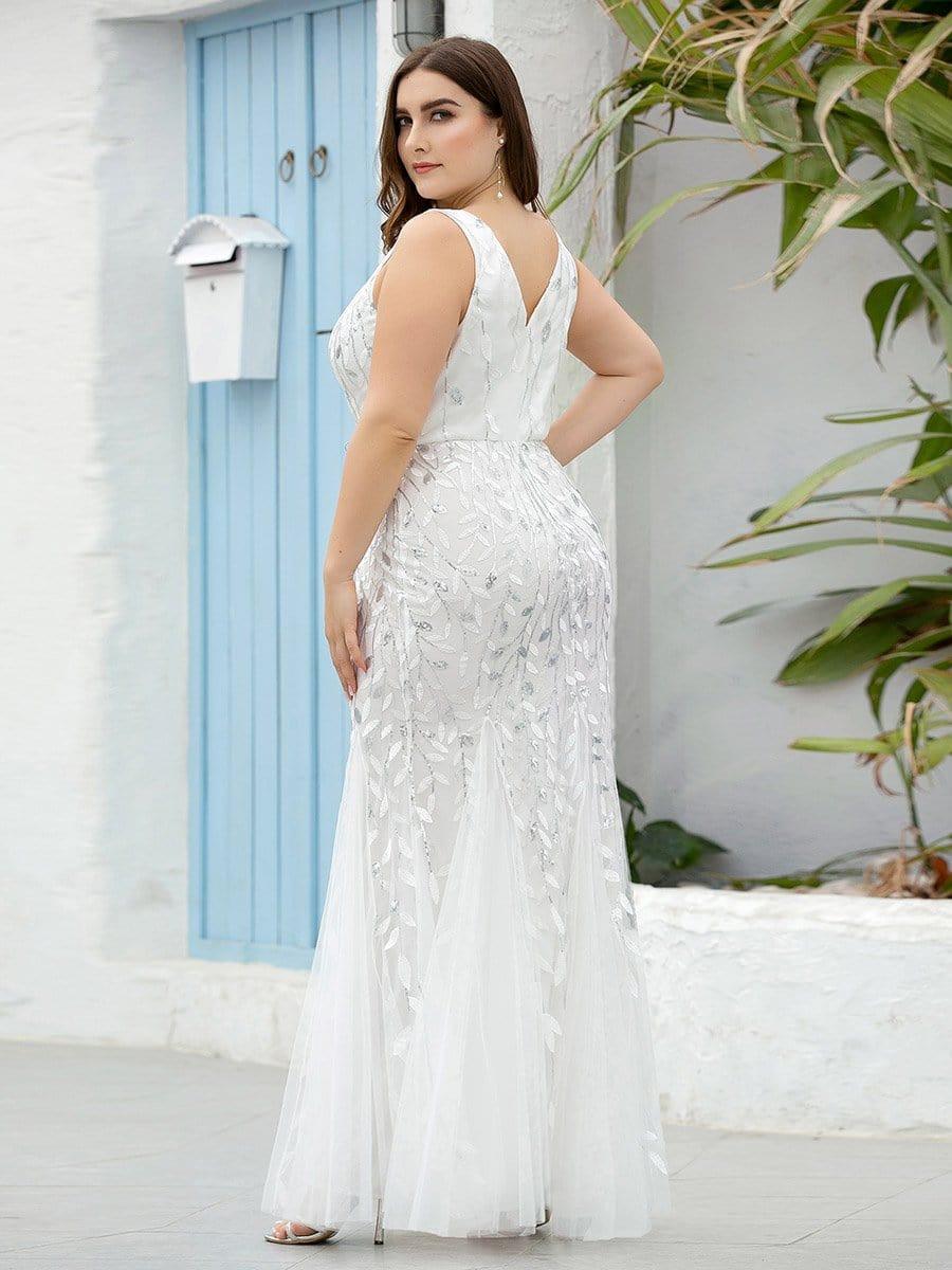 pretty ORIEL|Plus Size Maxi Sequin Formal Dresses & Gowns
