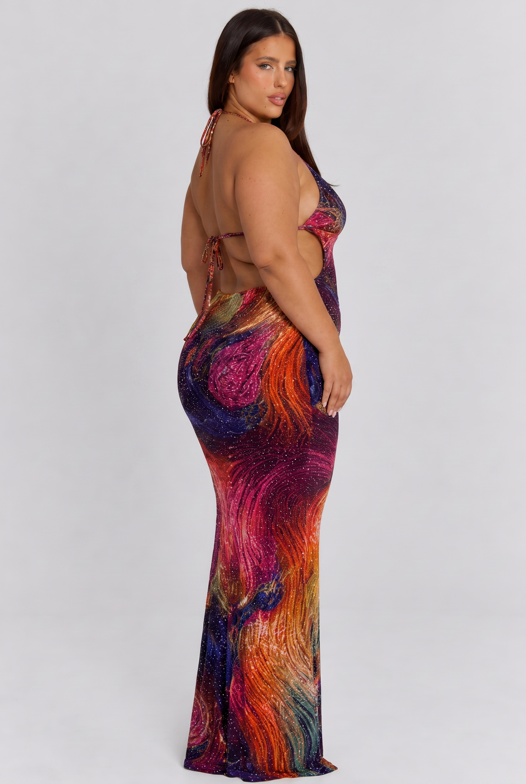 Esmeralda Crystal Maxi Dress