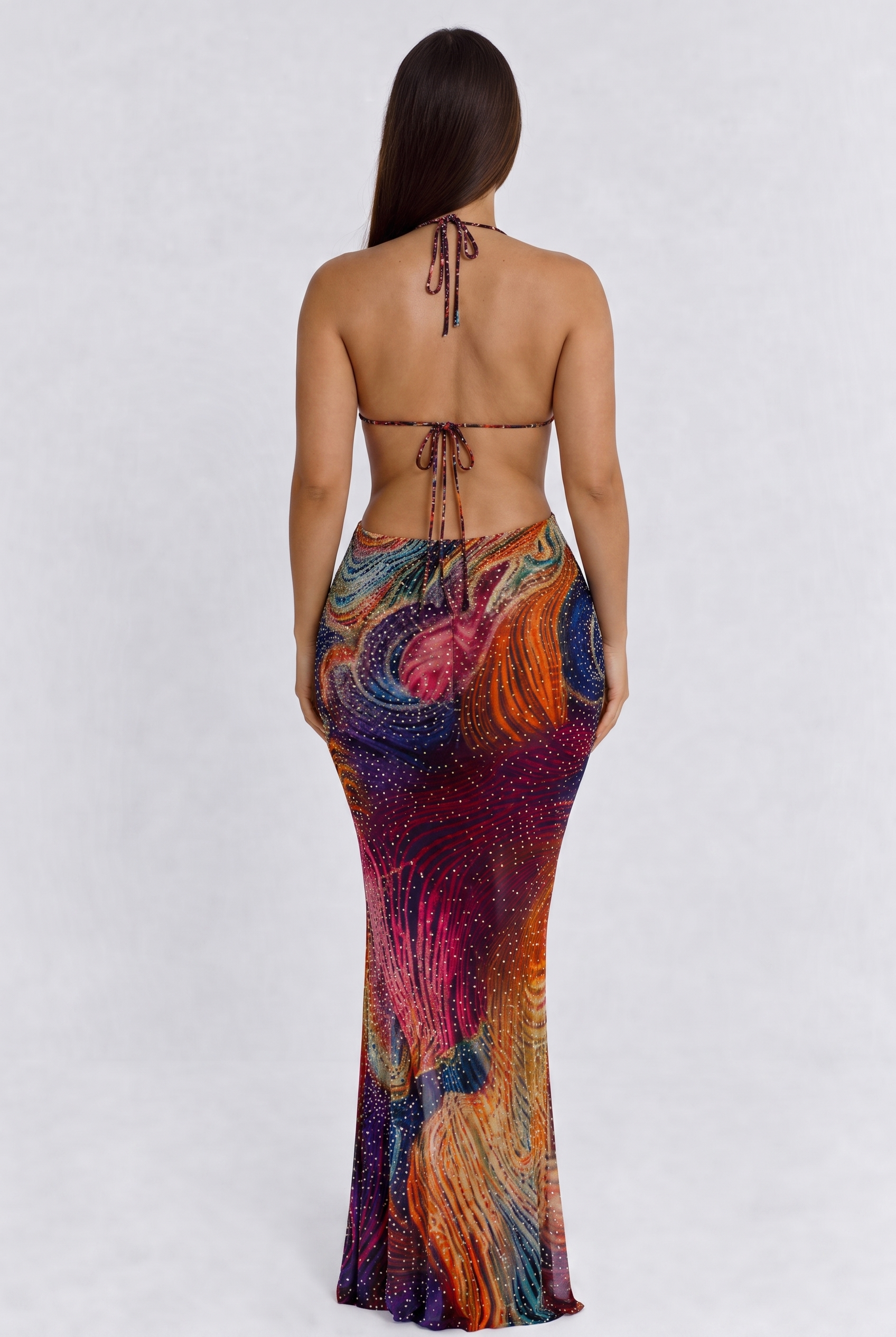 Esmeralda Crystal Maxi Dress