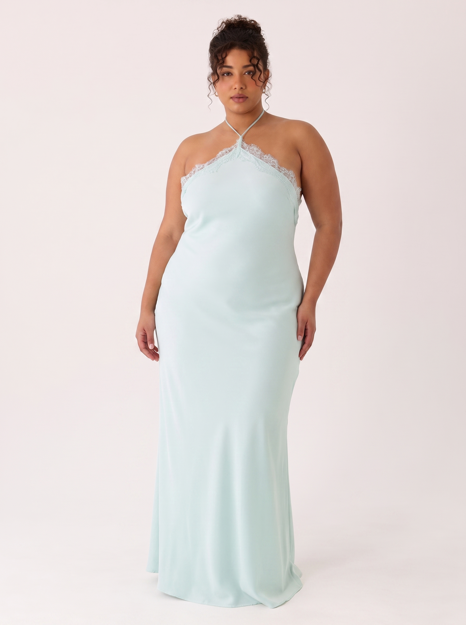 Samaria Halter Maxi Dress Blue