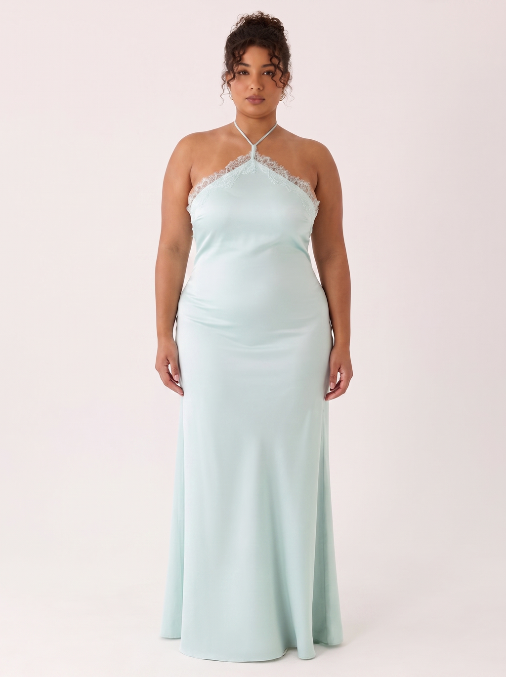 Samaria Halter Maxi Dress Blue