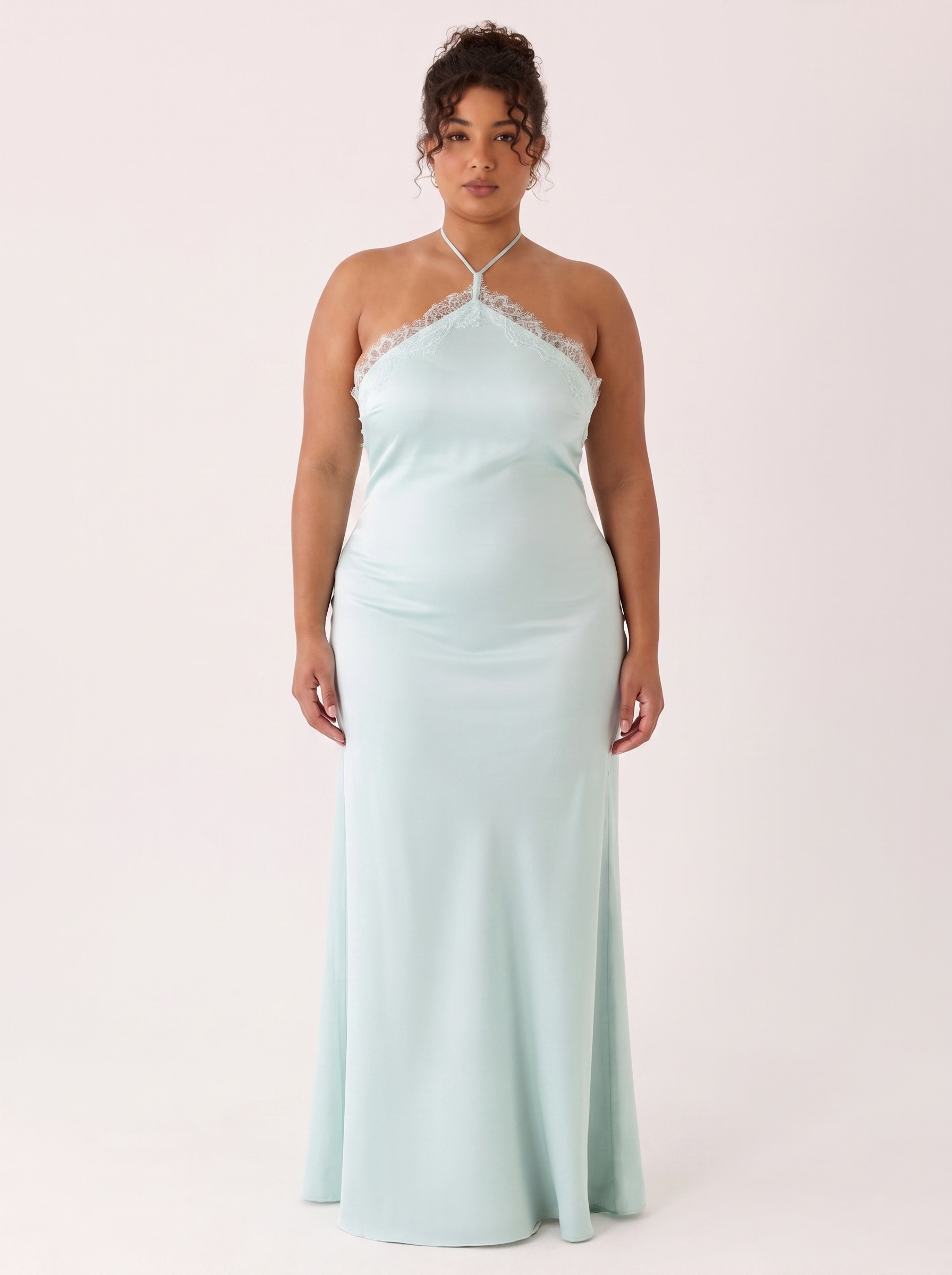 Samaria Halter Maxi Dress Blue